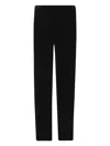 Alexander Mcqueen Velvet Trousers In Black