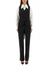 Alexander Mcqueen Vest Corset In Black