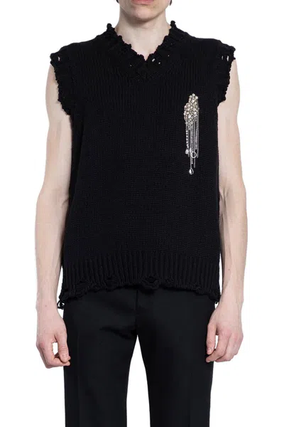 Alexander Mcqueen Vests In Black