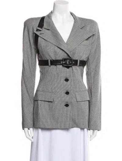 Pre-owned Alexander Mcqueen Vintage 1997 Blazer In Gray