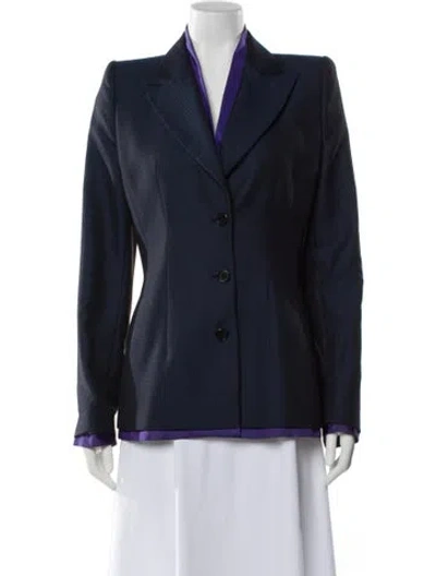 Pre-owned Alexander Mcqueen Vintage 1998 Blazer In Blue/purple