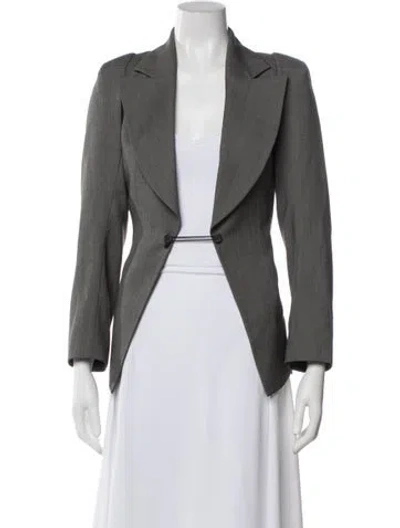 Pre-owned Alexander Mcqueen Vintage 2000 Blazer In Gray
