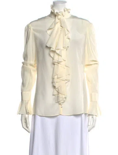Pre-owned Alexander Mcqueen Vintage 2000's Blouse In Neutral