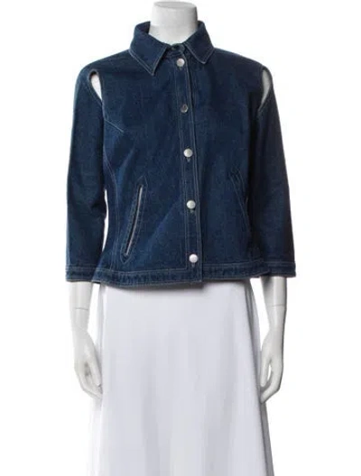 Pre-owned Alexander Mcqueen Vintage 2000 Denim Jacket In Blue