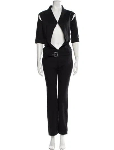 Pre-owned Alexander Mcqueen Vintage 2000 Jumpsuit In Black