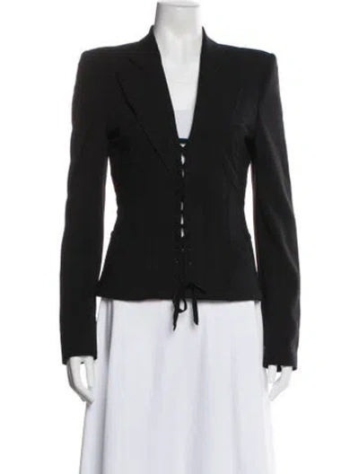 Pre-owned Alexander Mcqueen Vintage 2002 Blazer In Black