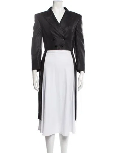 Pre-owned Alexander Mcqueen Vintage 2003 Coat In Black