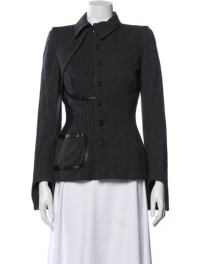 Pre-owned Alexander Mcqueen Vintage 2003 Jacket In Gray