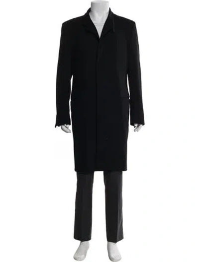 Pre-owned Alexander Mcqueen Vintage 2004 Overcoat In Black