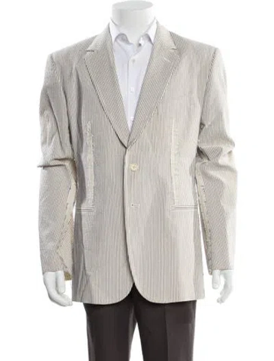 Pre-owned Alexander Mcqueen Vintage 2005 Blazer In Neutral