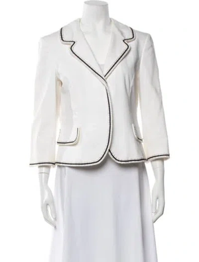 Pre-owned Alexander Mcqueen Vintage 2005 Blazer In White