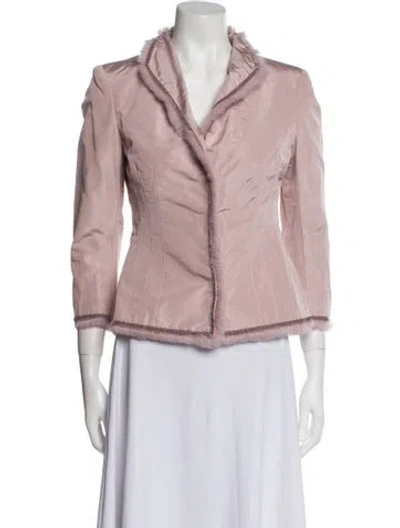 Pre-owned Alexander Mcqueen Vintage 2005 Fur Jacket In Pink