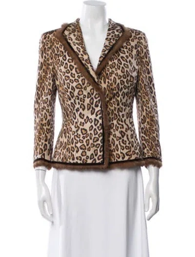 Pre-owned Alexander Mcqueen Vintage 2005 Jacket In Brown