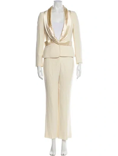 Pre-owned Alexander Mcqueen Vintage 2006 Pantsuit In Neutral