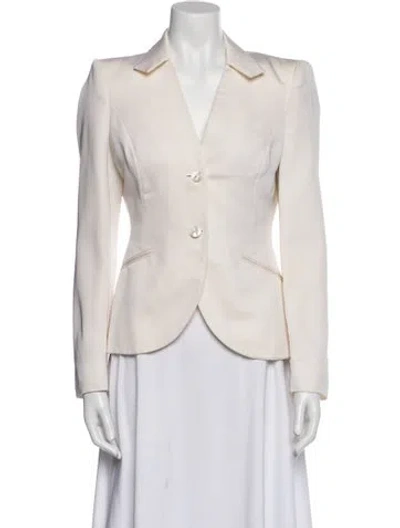 Pre-owned Alexander Mcqueen Vintage 2007 Blazer In White