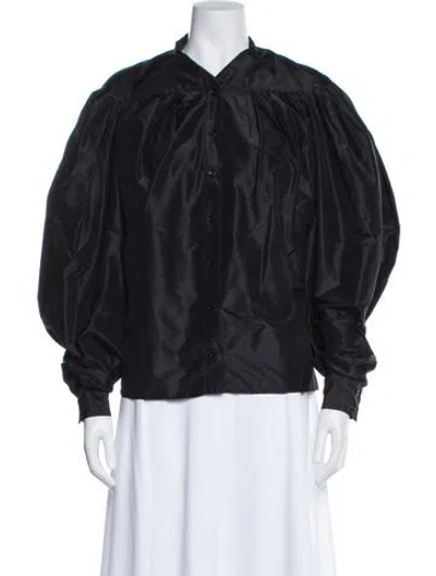 Pre-owned Alexander Mcqueen Vintage 2008 Blouse In Black