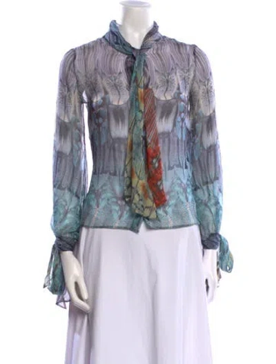 Pre-owned Alexander Mcqueen Vintage 2008 Blouse In Multi