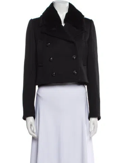 Pre-owned Alexander Mcqueen Vintage 2008 Fur Jacket In Black