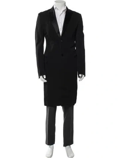 Pre-owned Alexander Mcqueen Vintage 2008 Overcoat In Black