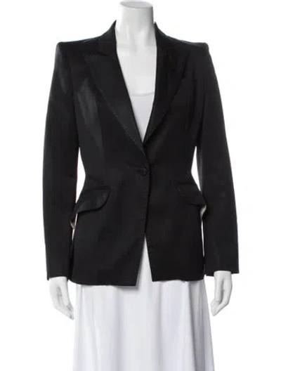 Pre-owned Alexander Mcqueen Vintage 2009 Blazer In Black