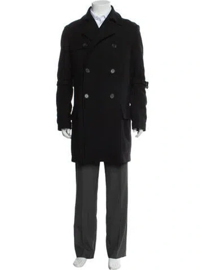 Pre-owned Alexander Mcqueen Vintage 2009 Peacoat In Black