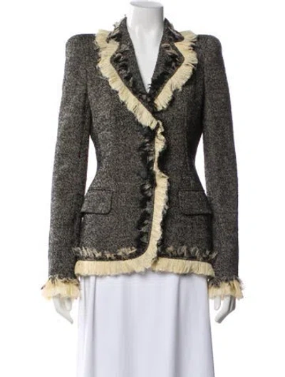 Pre-owned Alexander Mcqueen Vintage 2010 Blazer In Black