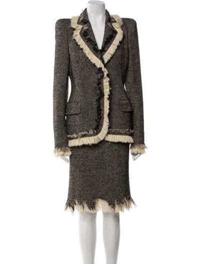 Pre-owned Alexander Mcqueen Vintage 2010 Jacket In Gray