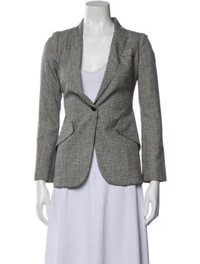 Pre-owned Alexander Mcqueen Vintage 2011 Blazer In Gray