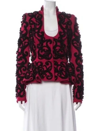 Pre-owned Alexander Mcqueen Vintage 2012 Jacket In Red
