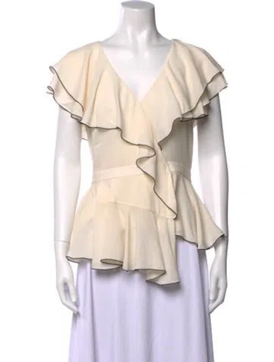 Pre-owned Alexander Mcqueen Vintage 2017 Blouse In Neutrals
