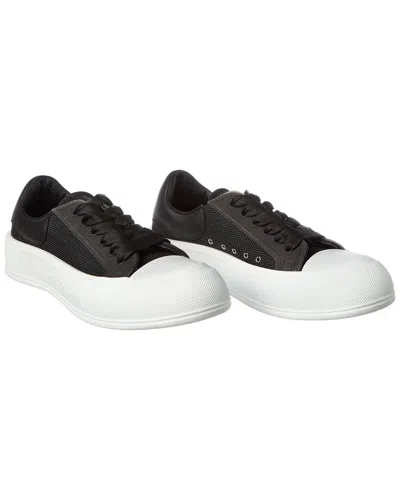 Alexander Mcqueen Vintage  Leather-trim Sneaker