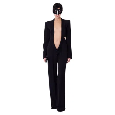 Pre-owned Alexander Mcqueen Vintage  S/s 1997 ‘la Poupée' Runway Black Jumpsuit