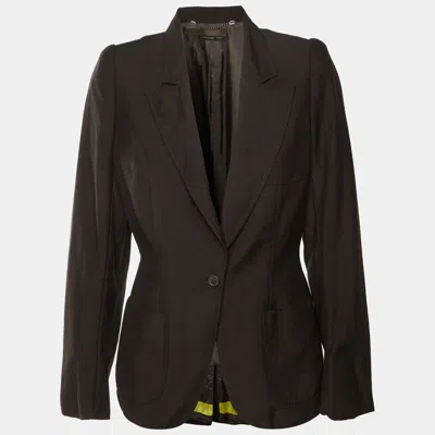 Pre-owned Alexander Mcqueen Vintage Brown Wool Blazer L