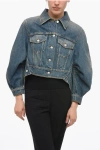 Alexander Mcqueen Denim Cocoon Jacket