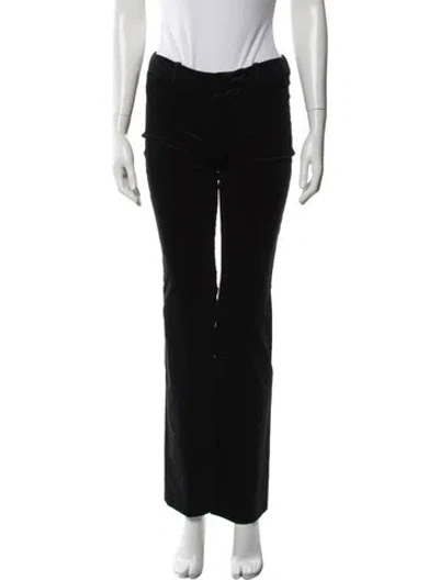Pre-owned Alexander Mcqueen Vintage Flared Pants In Black