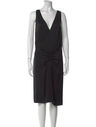 Pre-owned Alexander Mcqueen Vintage Knee-length Dress In Black