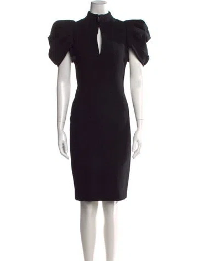 Pre-owned Alexander Mcqueen Vintage Knee-length Dress In Black