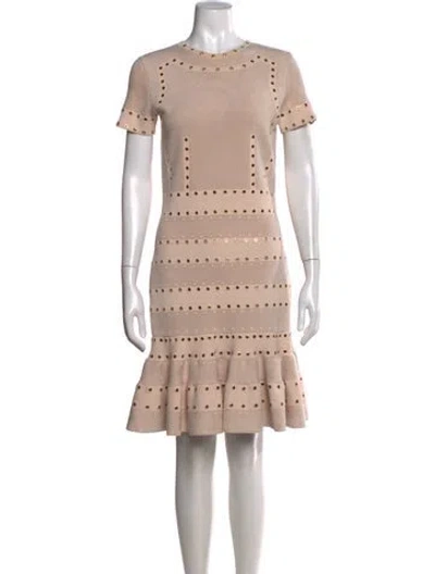 Pre-owned Alexander Mcqueen Vintage Knee-length Dress In Neutral