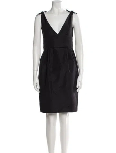 Pre-owned Alexander Mcqueen Vintage Knee-length Dress W/ Tags In Black