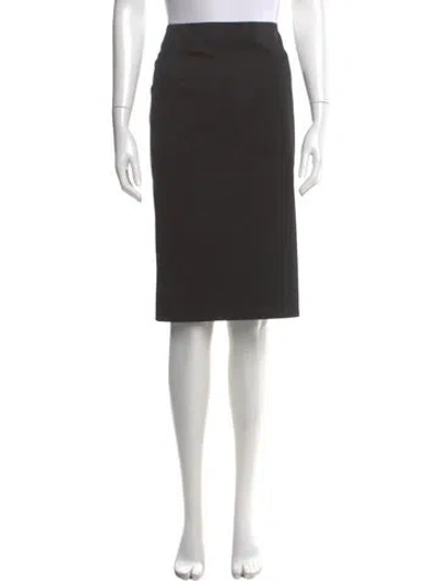 Pre-owned Alexander Mcqueen Vintage Knee-length Skirt In Black