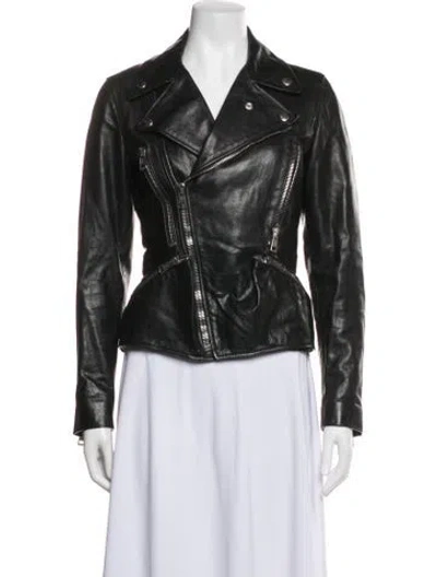 Pre-owned Alexander Mcqueen Vintage Late 2000's - Early 2010's Biker Jacket In Black