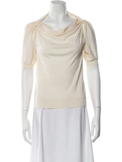 Pre-owned Alexander Mcqueen Vintage Late 2000's - Early 2010's Blouse In Neutral