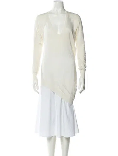 Pre-owned Alexander Mcqueen Vintage Late 2000's - Early 2010's Sweater In Neutral