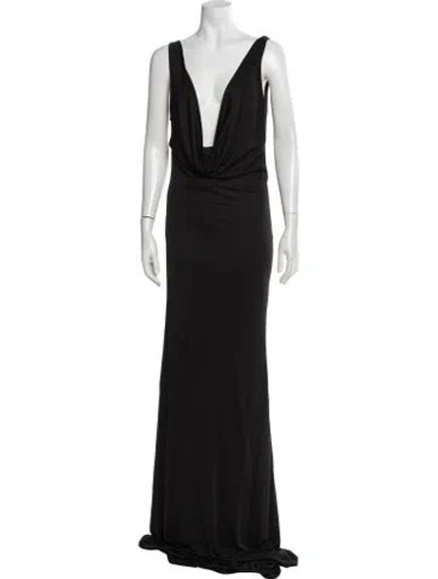 Pre-owned Alexander Mcqueen Vintage Long Dress In Black