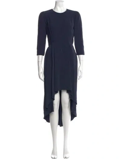 Pre-owned Alexander Mcqueen Vintage Long Dress In Blue