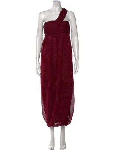 Pre-owned Alexander Mcqueen Vintage Long Dress In Burgundy