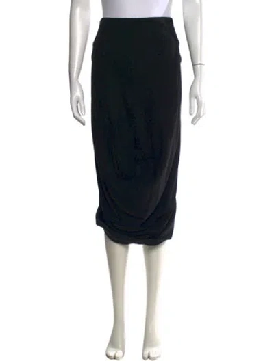 Pre-owned Alexander Mcqueen Vintage Midi Length Skirt In Black