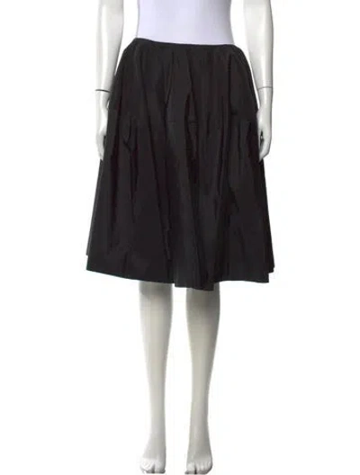 Pre-owned Alexander Mcqueen Vintage Midi Length Skirt In Black