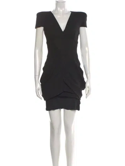 Pre-owned Alexander Mcqueen Vintage Mini Dress In Black