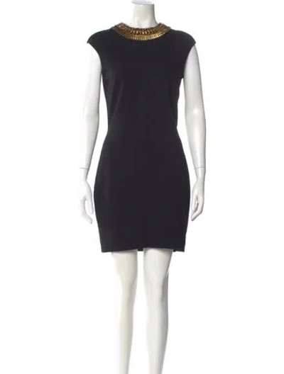 Pre-owned Alexander Mcqueen Vintage Mini Dress In Black